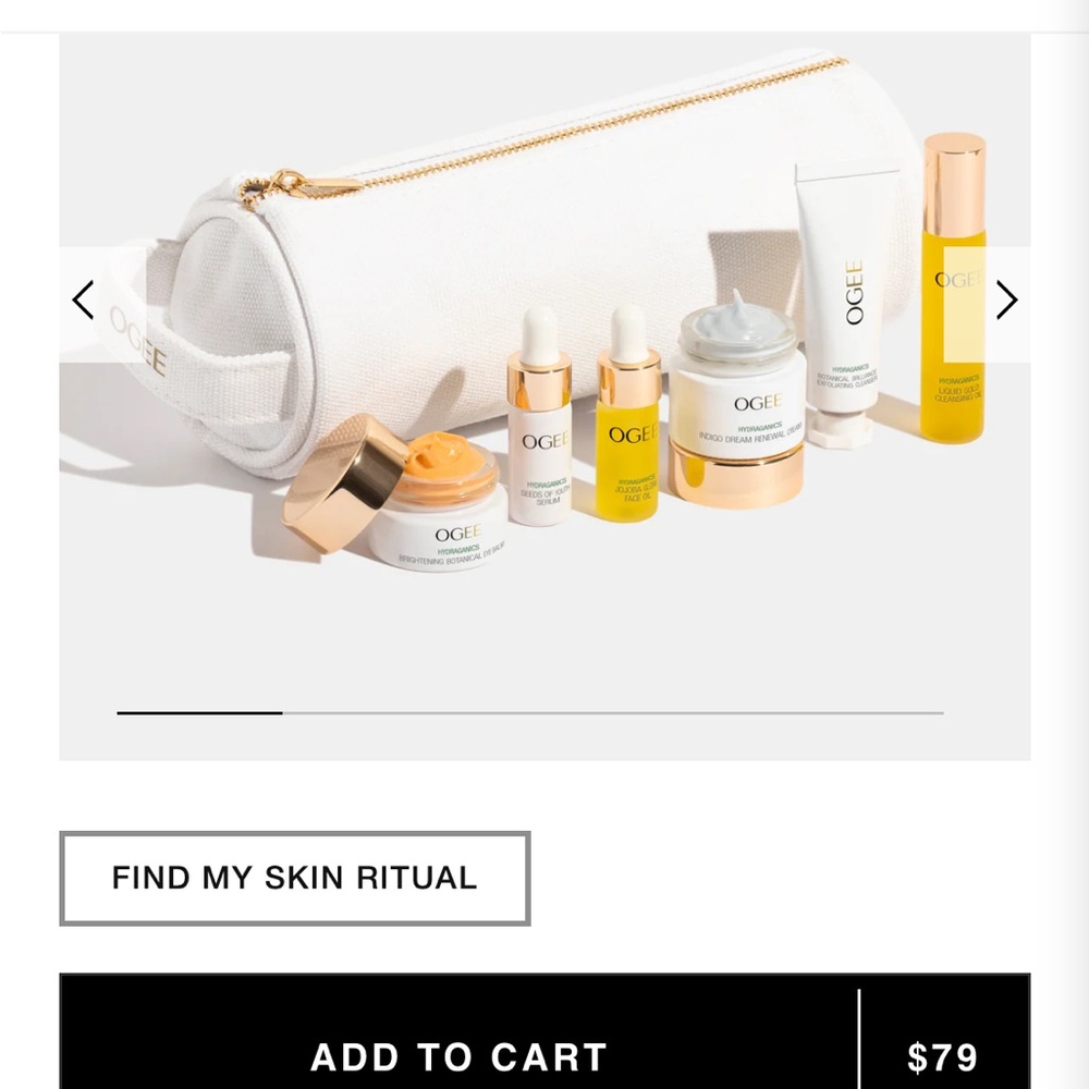 White and Gold Skincare Set